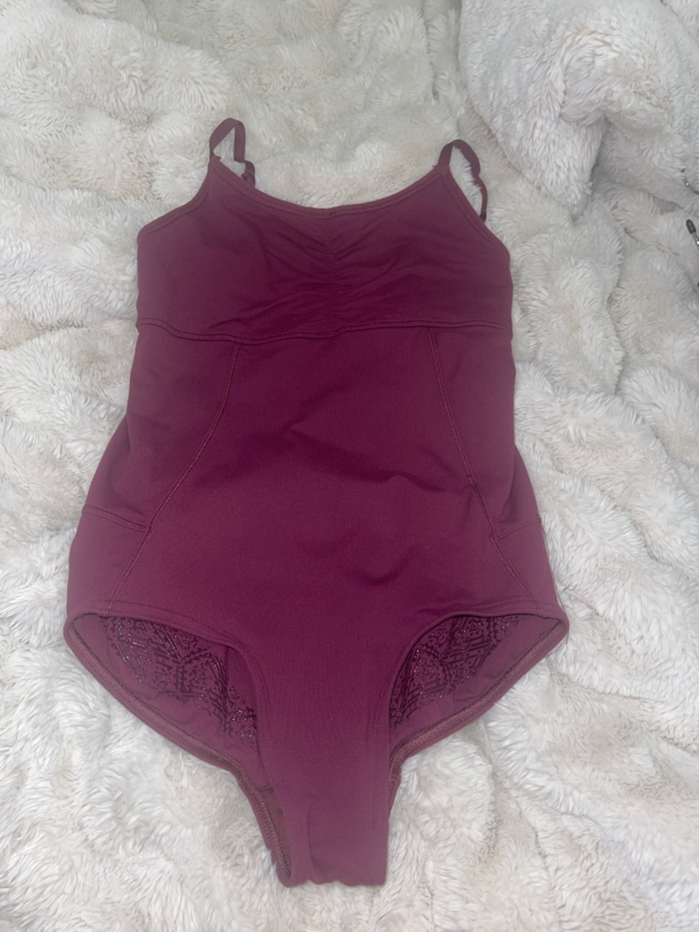 Kids Burgundy One-Piece Bodysuit